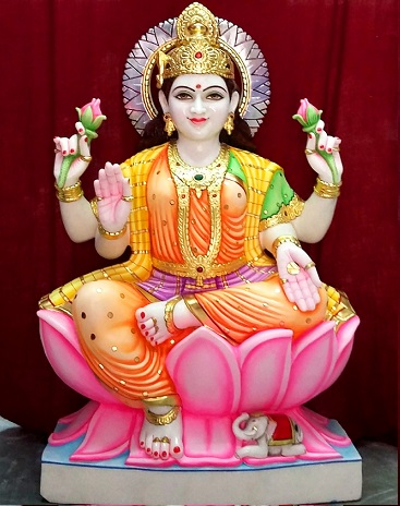 Lakshmi Mata Marble Statue 4 feet